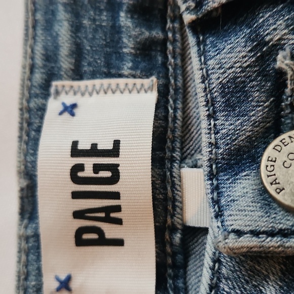 Paige Classic Blue Denim Jeans - Picture 3 of 7